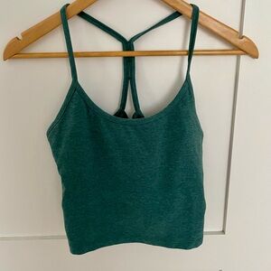 Beyond Yoga Teal Blue Crop Workout Top